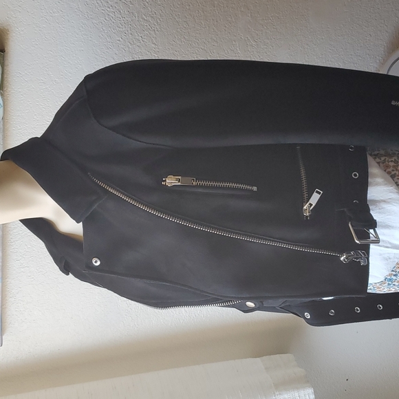 Zara Basic Outer ware faux suede jacket NWOT - Picture 4 of 13